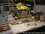 Emily Hart painting table