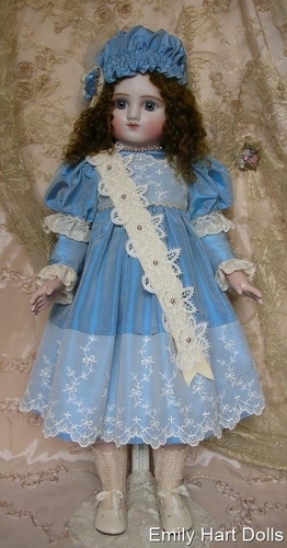 Silk dress and hat